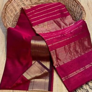Semi Silk Maheshwari Saree – Elegance with Tradition - Image 5