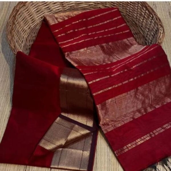 Semi Silk Maheshwari Saree – Elegance with Tradition