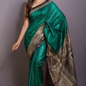 Bhagalpuri pure tusser giccha saree