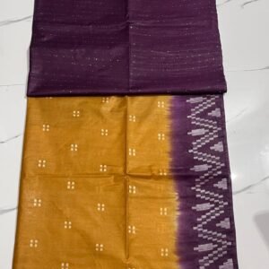 Kota viscose silk saree with white dupion weaving design - Image 3