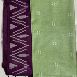 Kota viscose silk saree with white dupion weaving design - Image 4