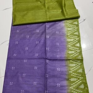 Kota viscose silk saree with white dupion weaving design - Image 8