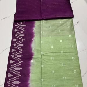 Kota viscose silk saree with white dupion weaving design - Image 10