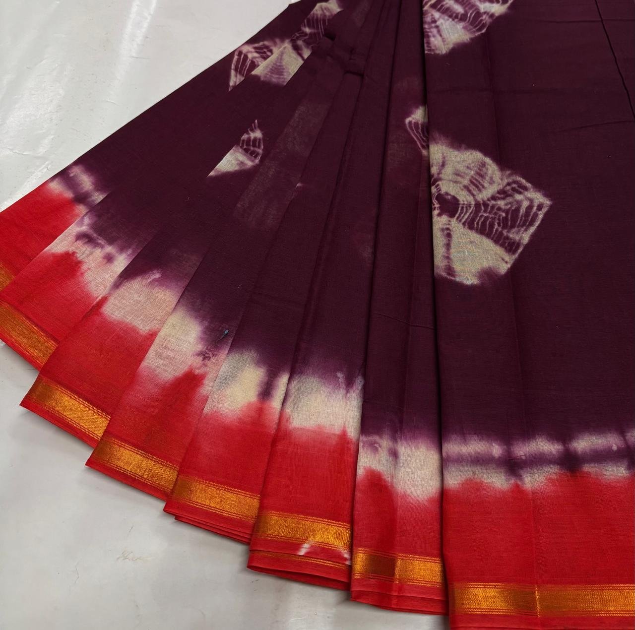 Premium bhagalpuri Kota steple saree 1 inch zari bordar - Image 10