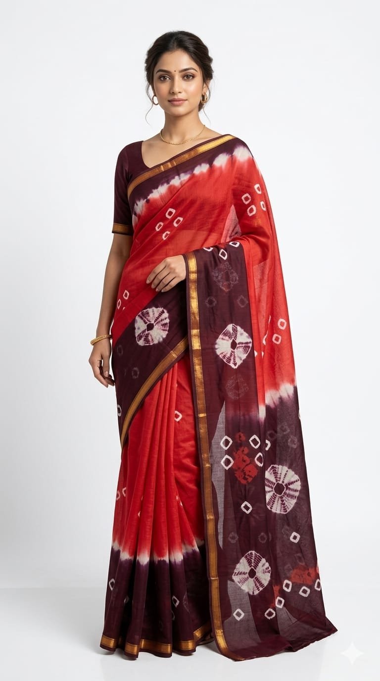 Premium bhagalpuri Kota steple saree 1 inch zari bordar - Image 1