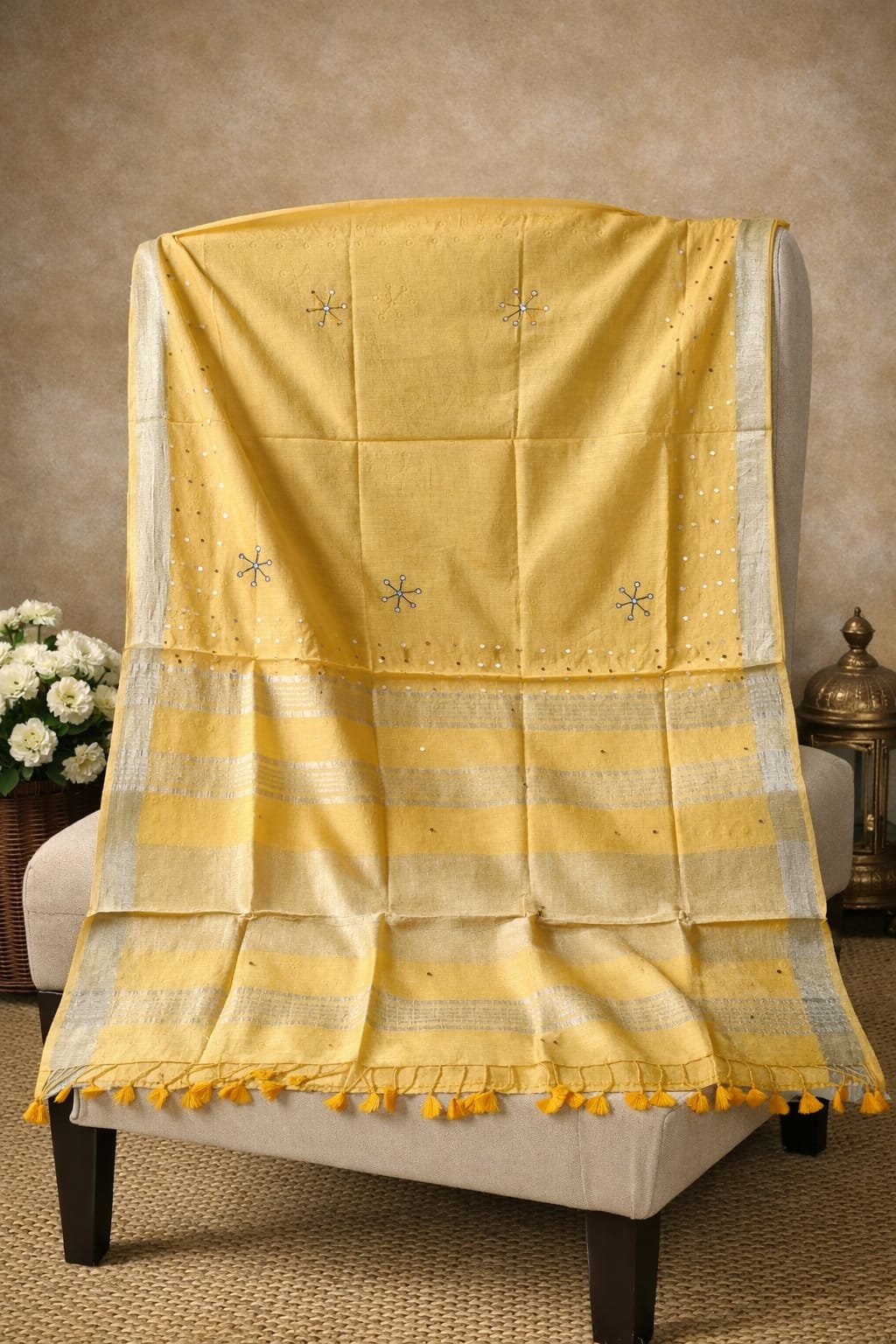 Premium Cotton Slub Saree – Soft, breathable & all-day comfort - Image 4