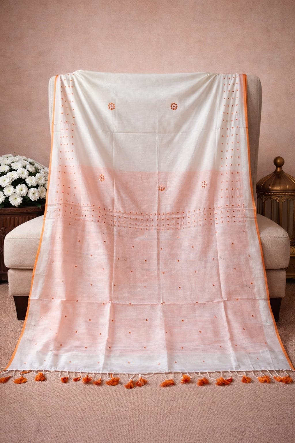 Premium Cotton Slub Saree – Soft, breathable & all-day comfort - Image 2