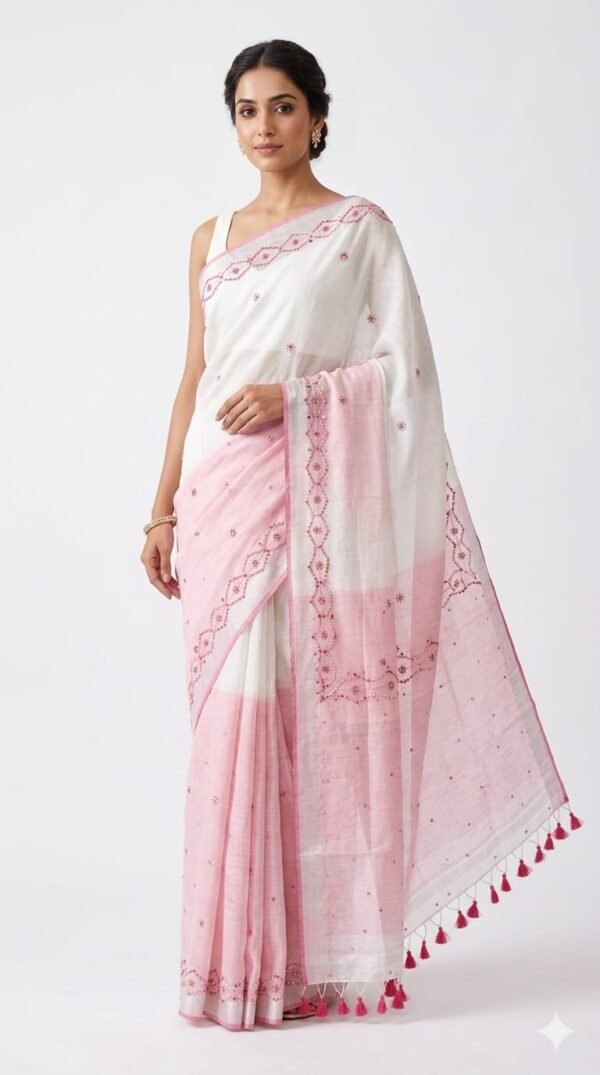 Premium Cotton Slub Saree – Soft, breathable & all-day comfort