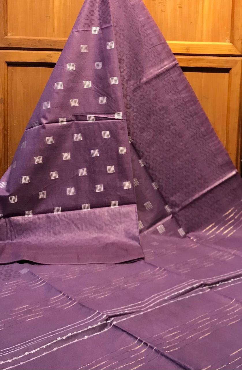 Bhagalpuri premium Katan silk saree with self weaving design - Image 8
