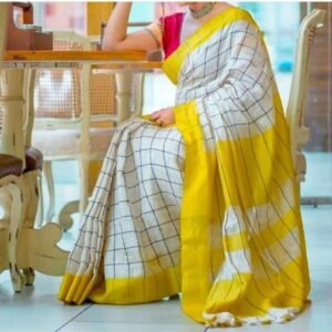 Premium bhagalpuri linen saree collection - Image 8
