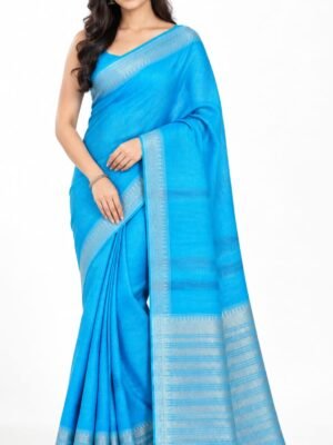 Mangalgiri saree with weaving Border design